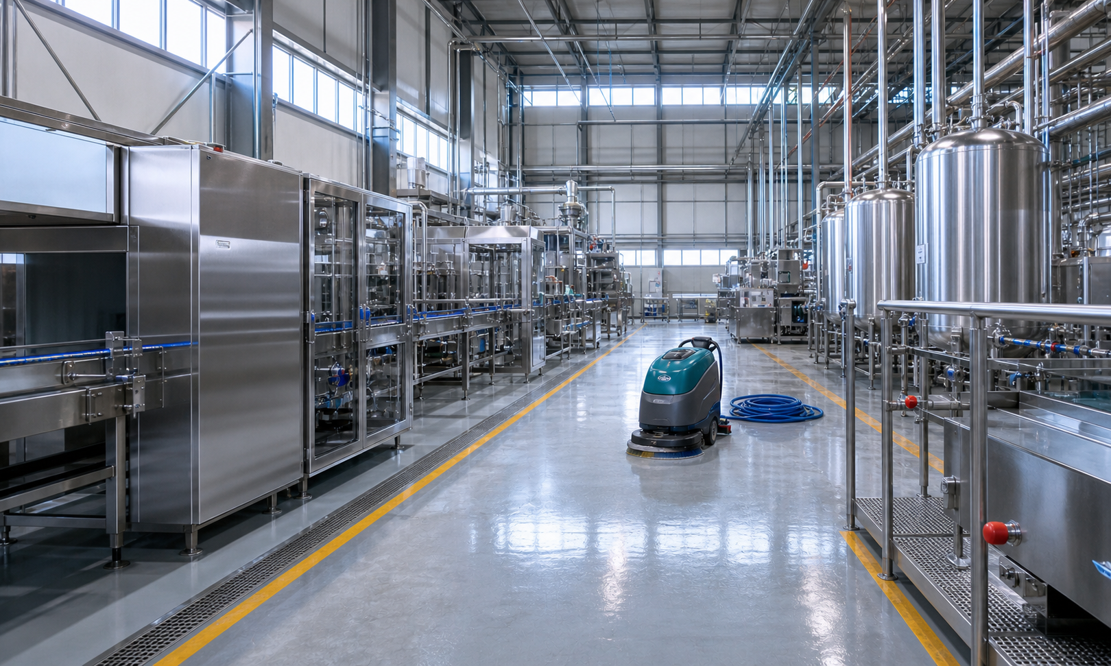 Nettoyage zone industrielle